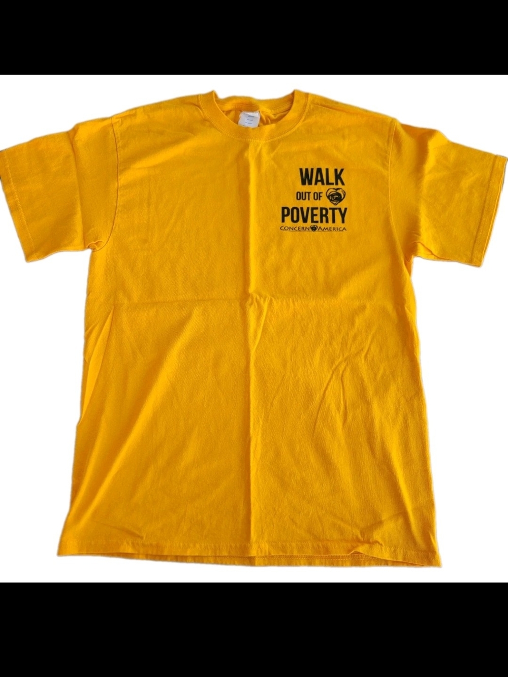 Walk Out Of Poverty Concern America T-Shirt Men's sz Medium Fund Raiser Tee